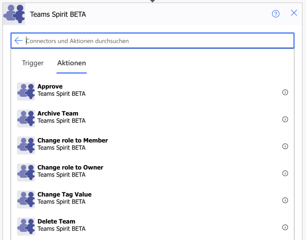 Power Automate Aktionen